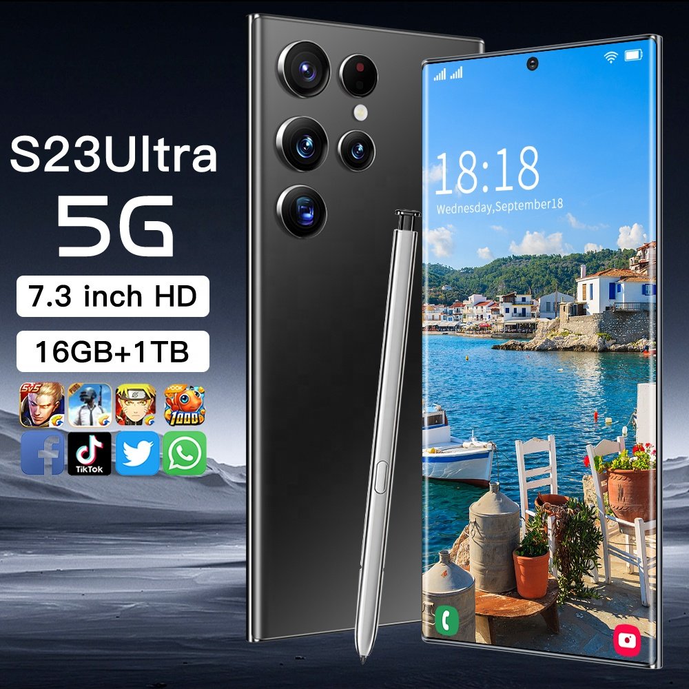2023 NEW Original S23 Ultra smartphone 5g 6.7 Inch 12Gb + 512Gb S23 Smartphone Android 13.0 phones mobile S23 Ultra Telefonos